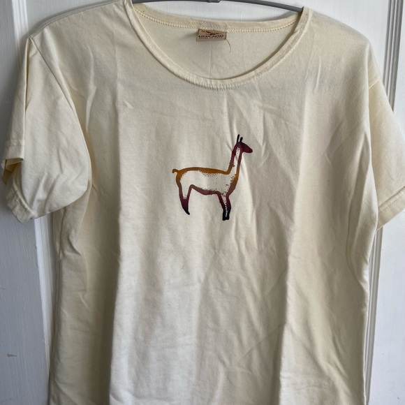 Vintage Cream Llama Tee - Picture 2 of 7